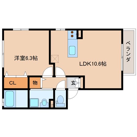 新大宮駅 徒歩8分 2階の物件間取画像